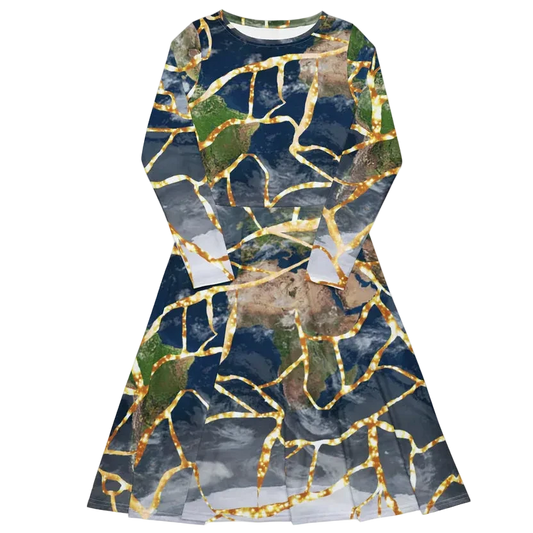 Vestido - mundo roto y reparado con kintsugi