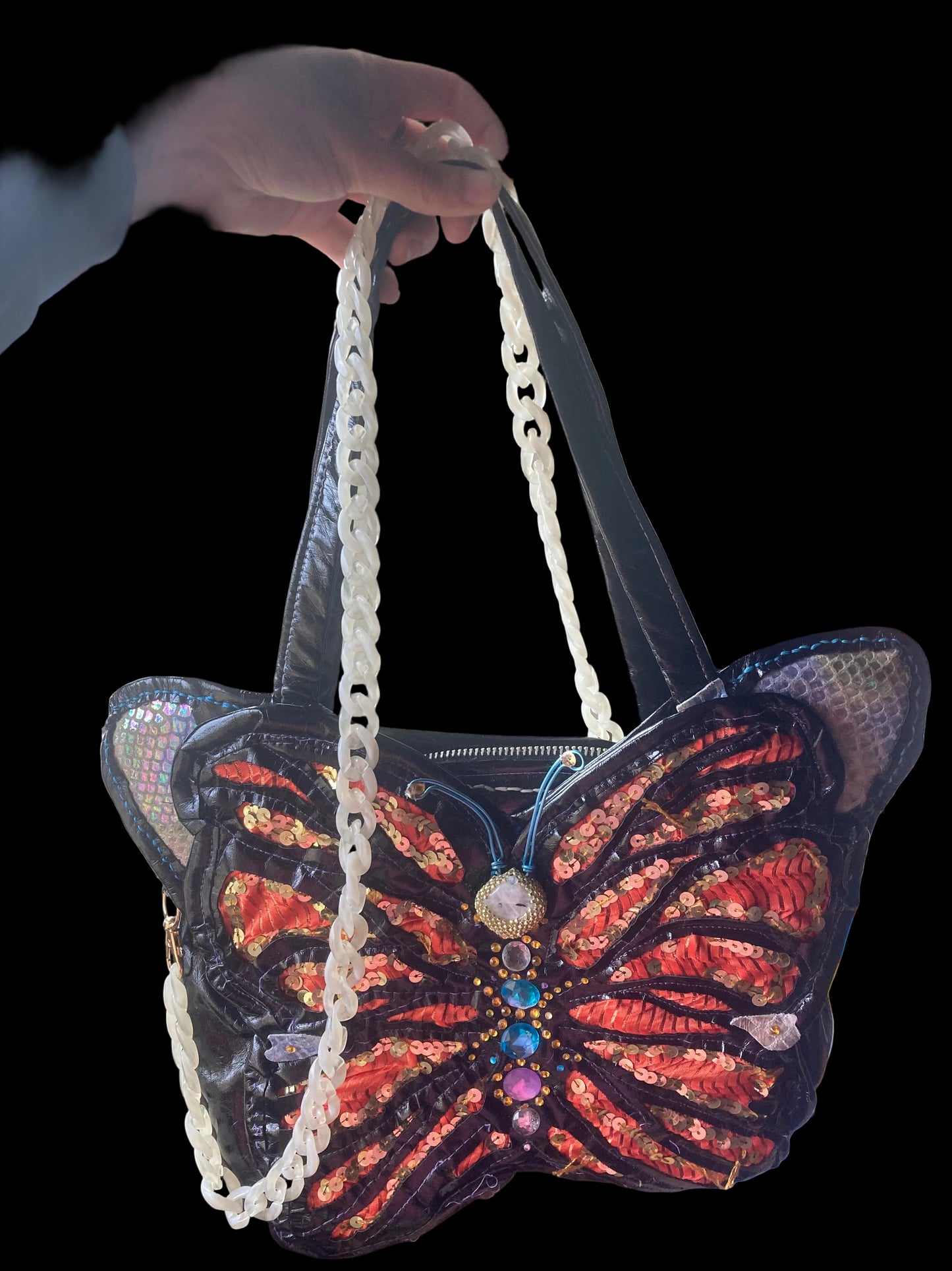 Bolso - mariposa naranja